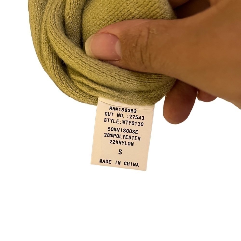 Y2k matcha green faux fur poncho shawl - Picture 3 of 3